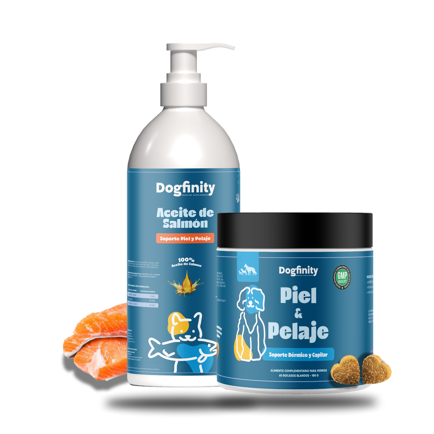 Aceite de salmón para perros | Suplementos para perros | Dogfinity