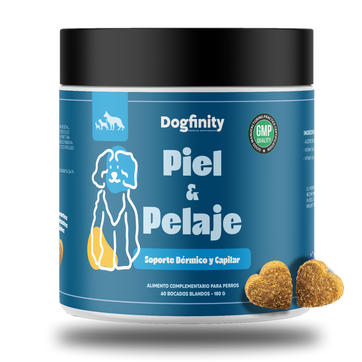 Suplemento para Dermatitis y Pelaje en Perros – Hidratación | Dogfinity