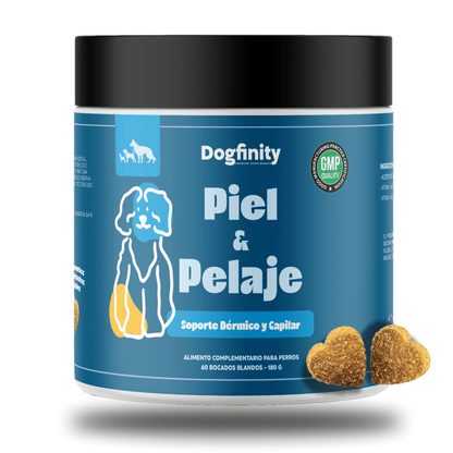 Combo Piel y Pelaje - Acite de Salmón - Suplemento Para Perros - Dogfinity