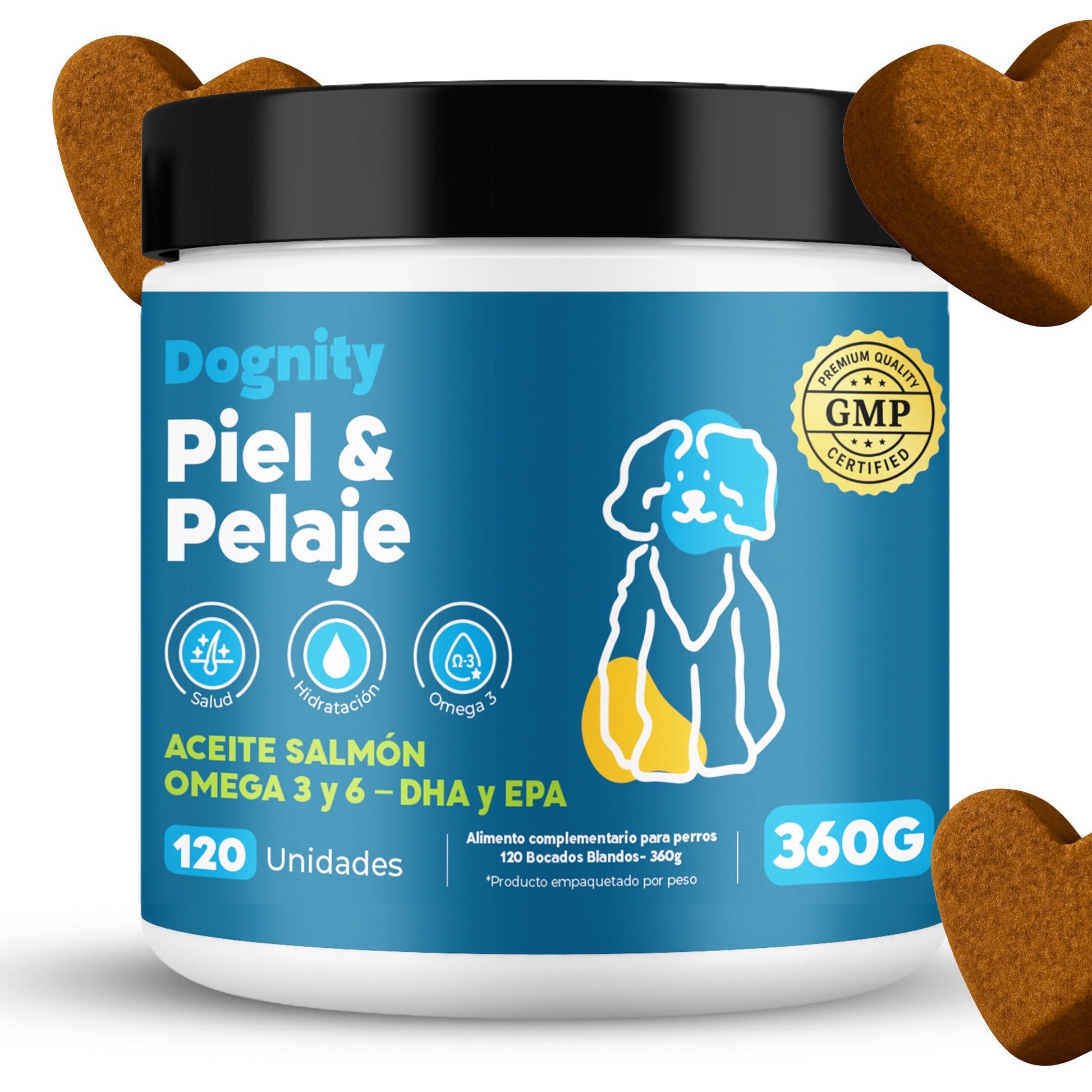 Suplemento para Dermatitis y Pelaje en Perros – Hidratación | Dogfinity - Dogfinity