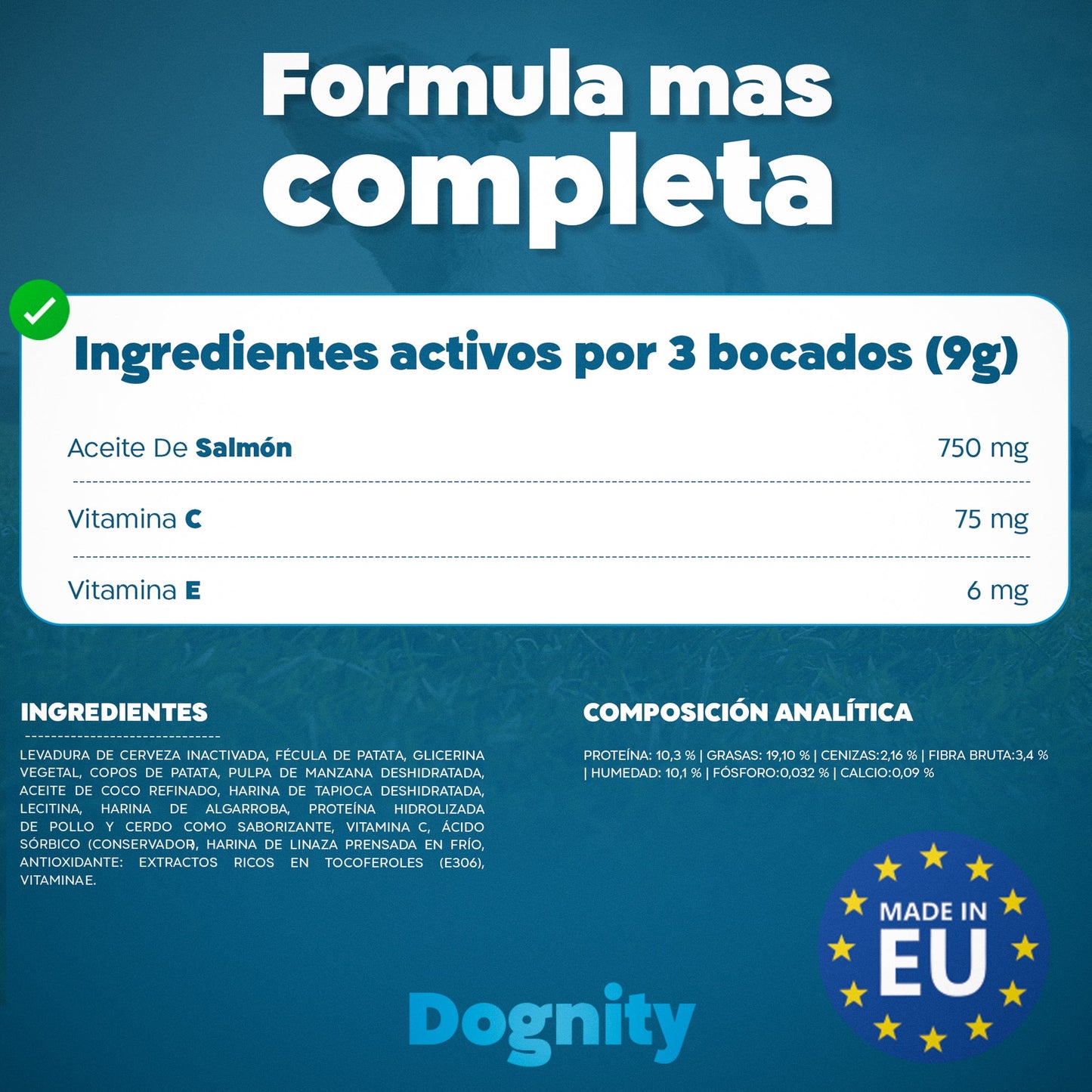 Suplemento para Dermatitis y Pelaje en Perros – Hidratación | Dogfinity - Dogfinity