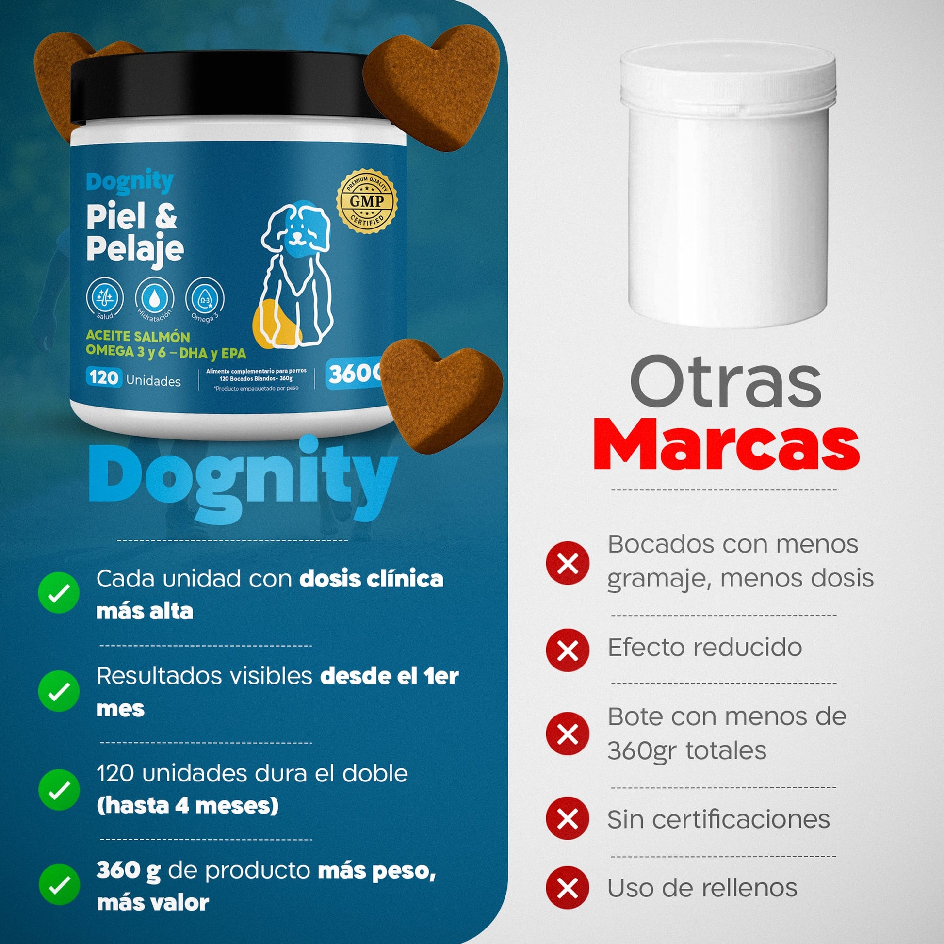 Suplemento para Dermatitis y Pelaje en Perros – Hidratación | Dogfinity - Dogfinity